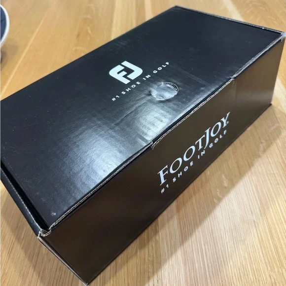 FootJoy Black Leather Men's Golf Shoes - Picture 4 of 16